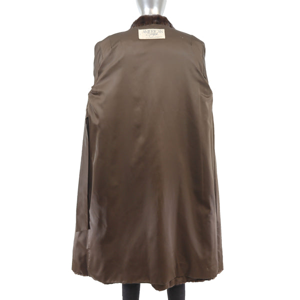 Lunaraine Mink Coat with Scarf - Size L
