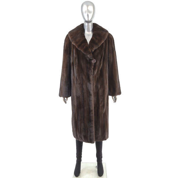 Lunaraine Mink Coat with Scarf - Size L