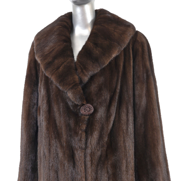 Lunaraine Mink Coat with Scarf - Size L