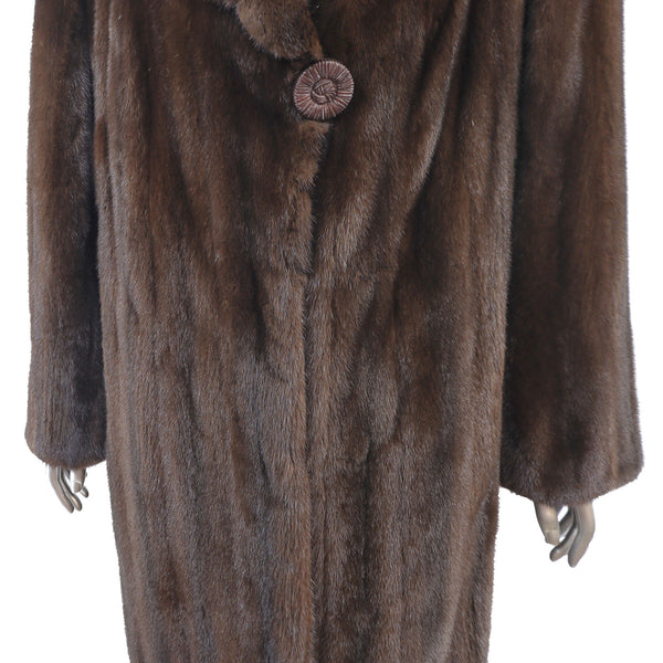 Lunaraine Mink Coat with Scarf - Size L