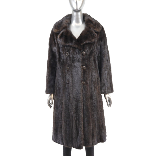 Mahogany Mink Coat- Size M