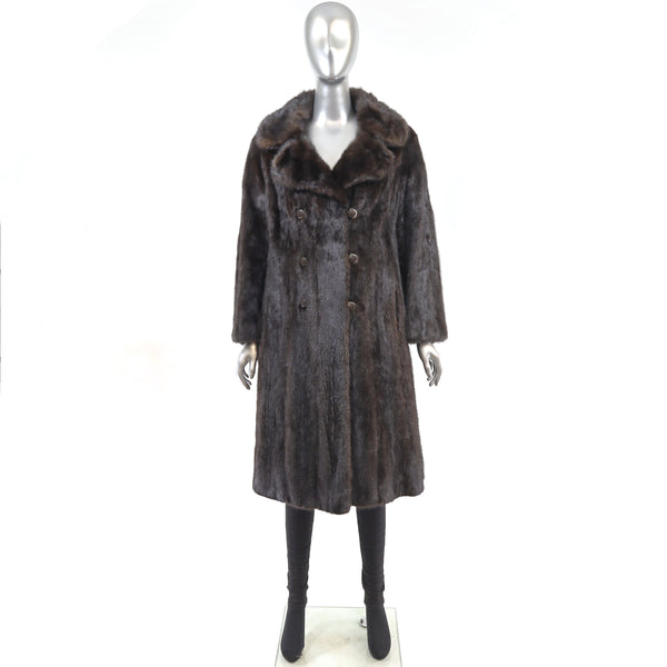 Mahogany Mink Coat- Size M