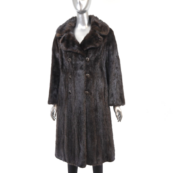 Mahogany Mink Coat- Size M