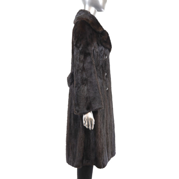 Mahogany Mink Coat- Size M