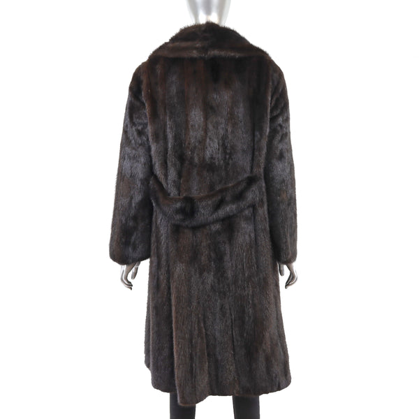 Mahogany Mink Coat- Size M