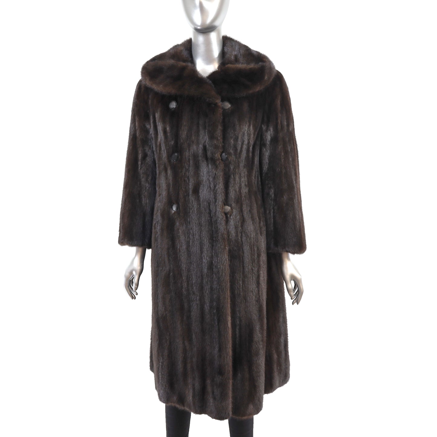 Dark Brown Mink Coat- Size M