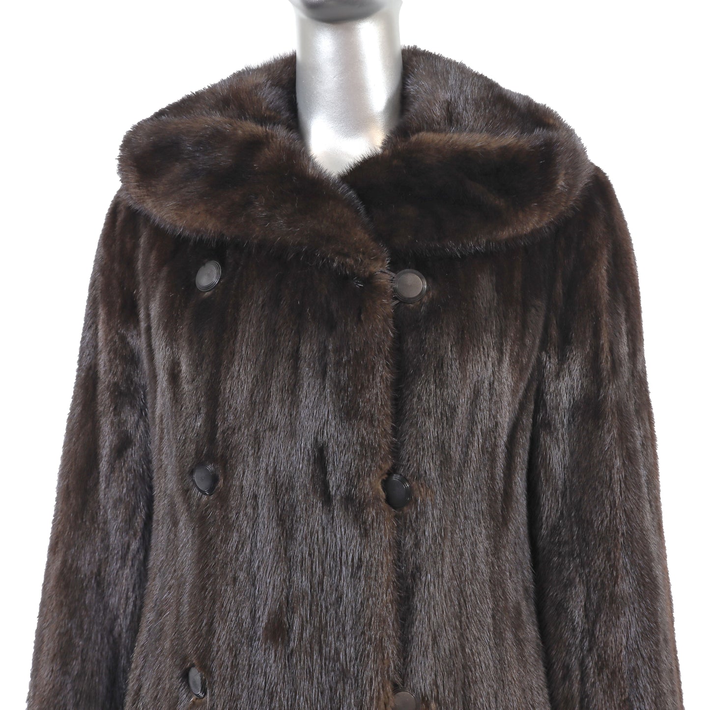 Dark Brown Mink Coat- Size M