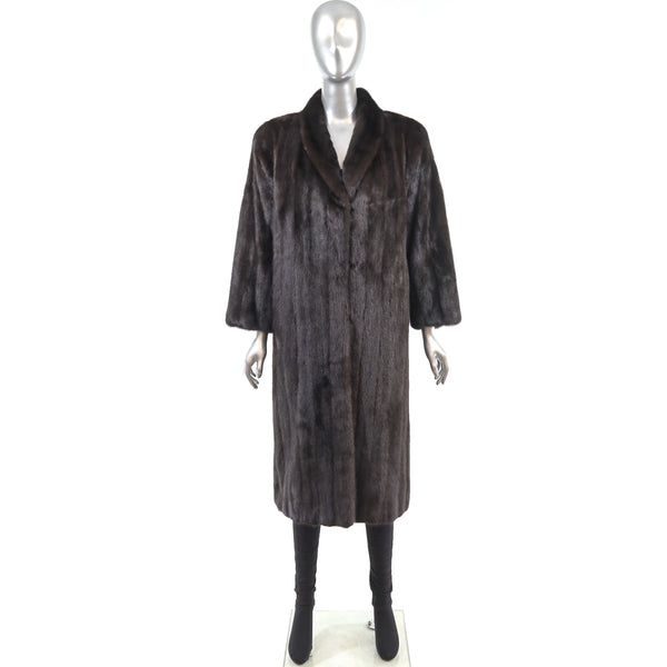 Mahogany Mink Coat- Size M