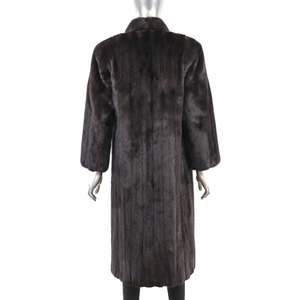 Mahogany Mink Coat- Size M