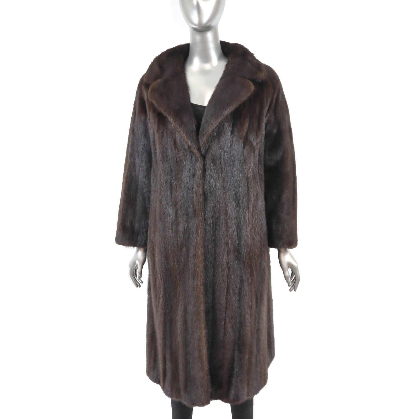 Blackglama Dark Brown Mink Coat- Size M