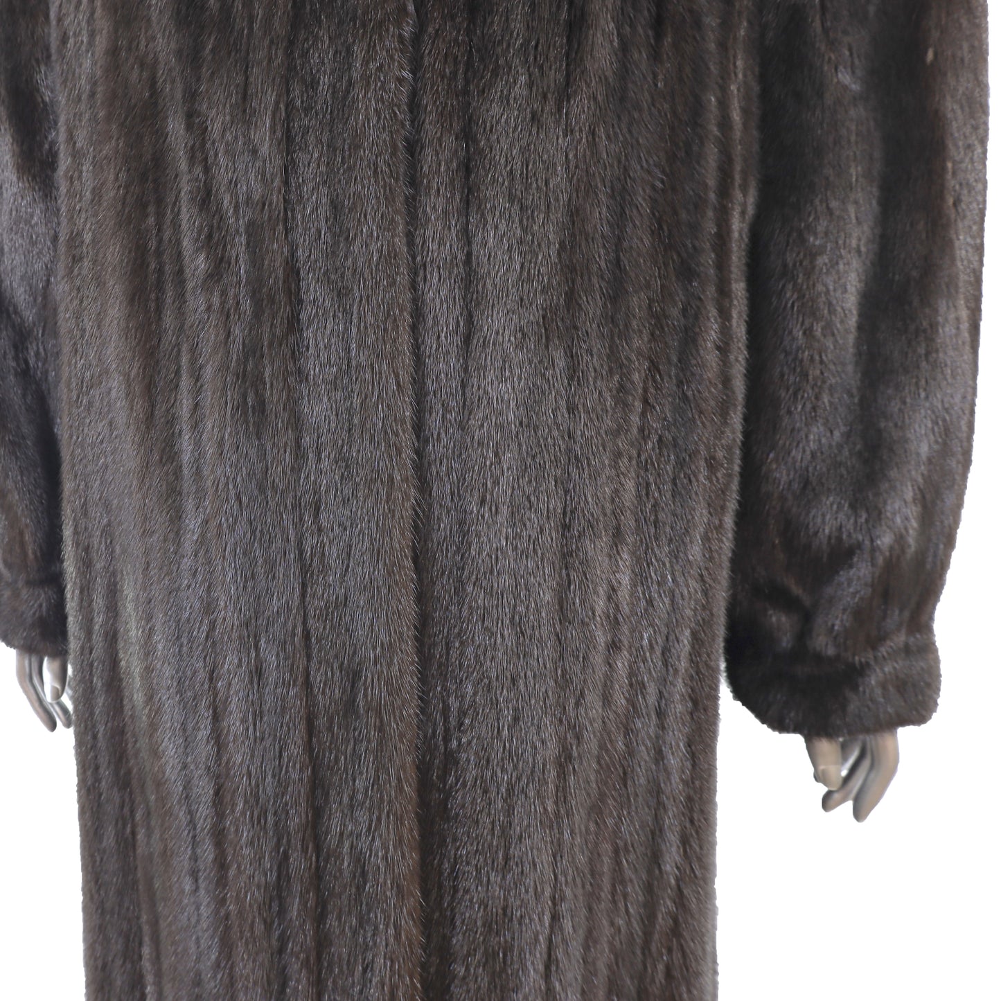 Black Mink Coat- Size XL