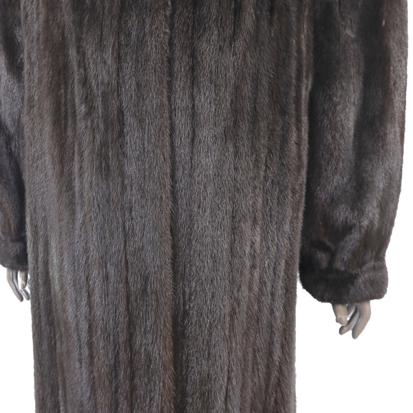 Dark Mahogany Mink Coat- Size XL