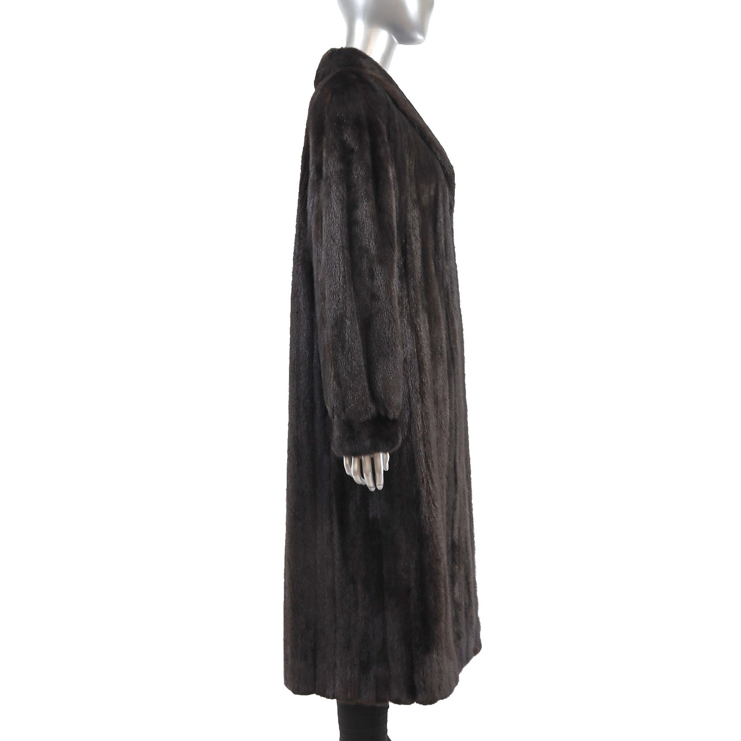 Black Mink Coat- Size XL