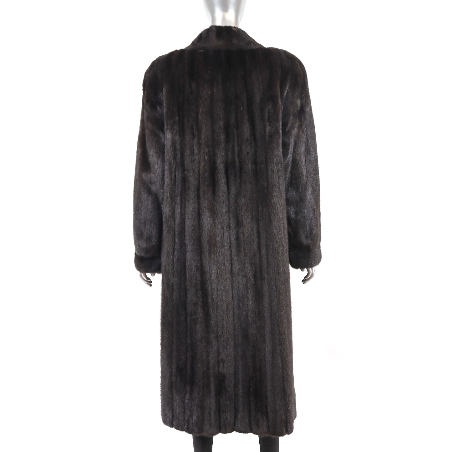 Black Mink Coat- Size XL