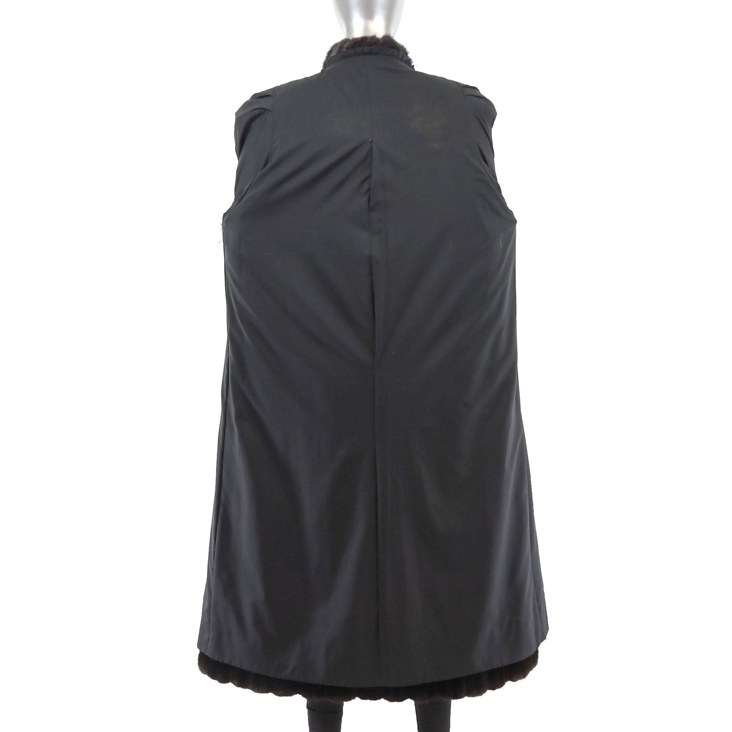 Black Mink Coat- Size XL