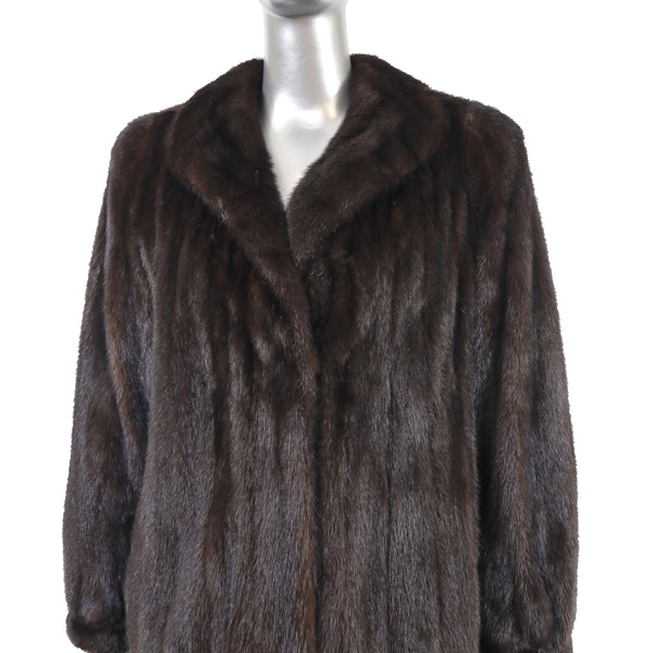 Mahogany Mink Coat- Size M