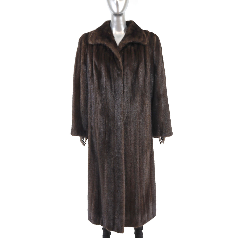 Oscar de la Renta Mahogany Mink Coat- Size XL