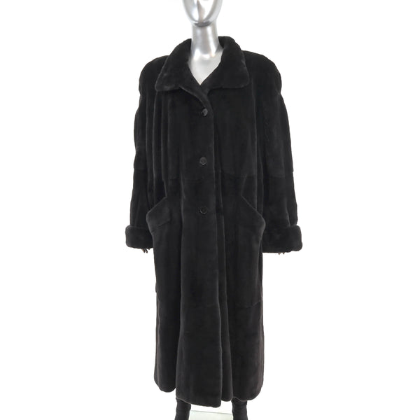 Birger Christensen/ Saks Fifth Avenue Sheared Mink Coat- Size XXL
