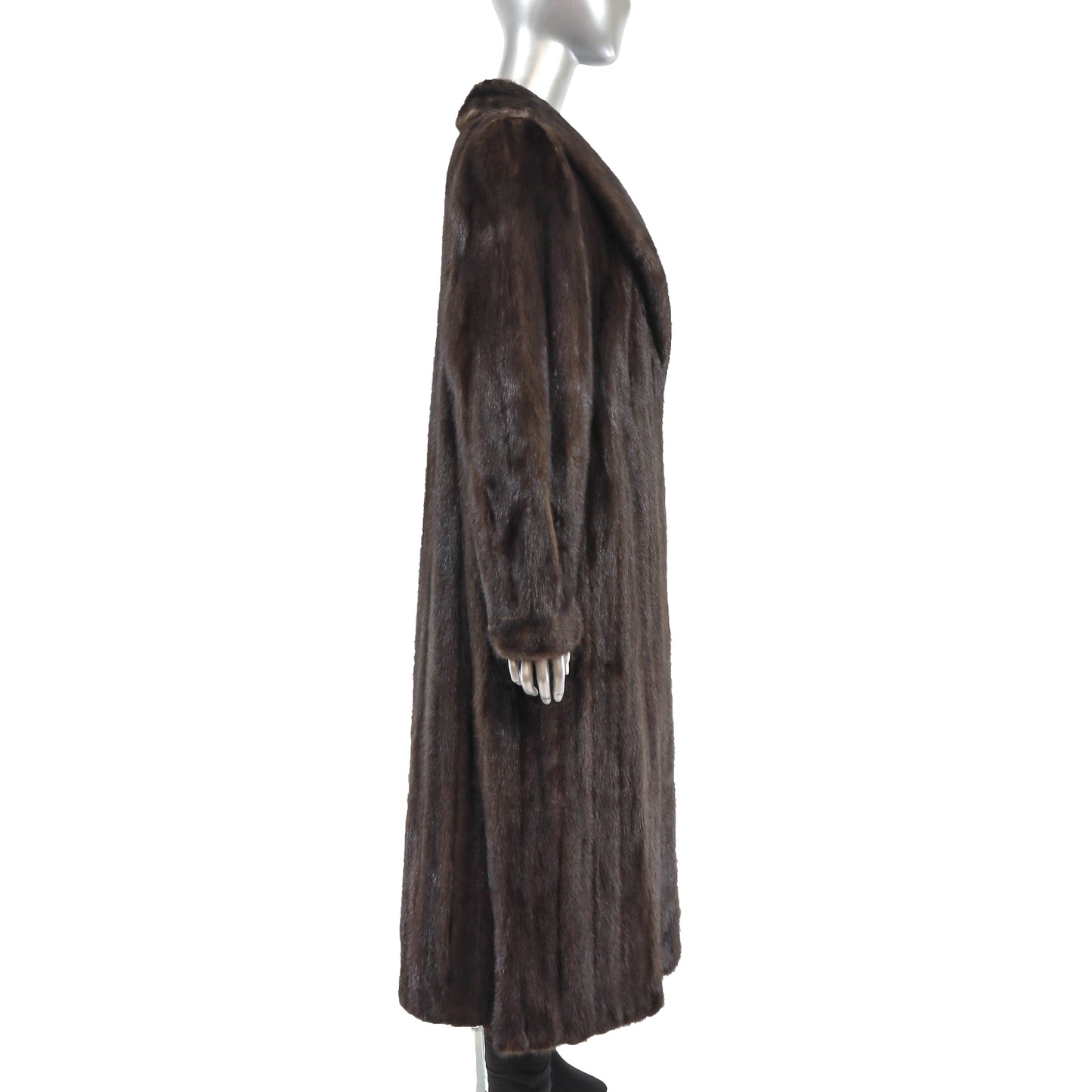 Dark Brown Mink Coat- Size L