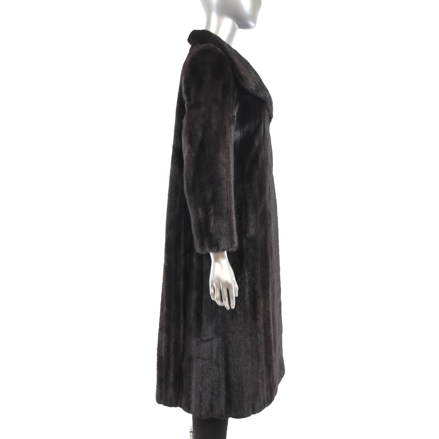 Black Mink Coat- Size M