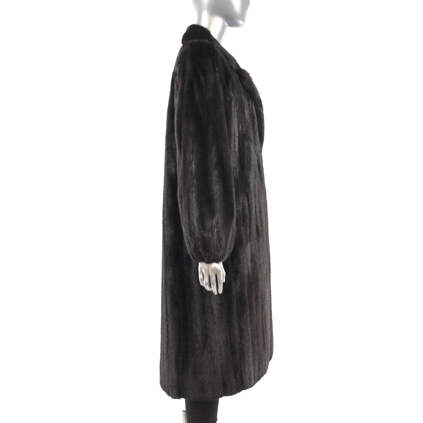 Black Mink Coat- Size M