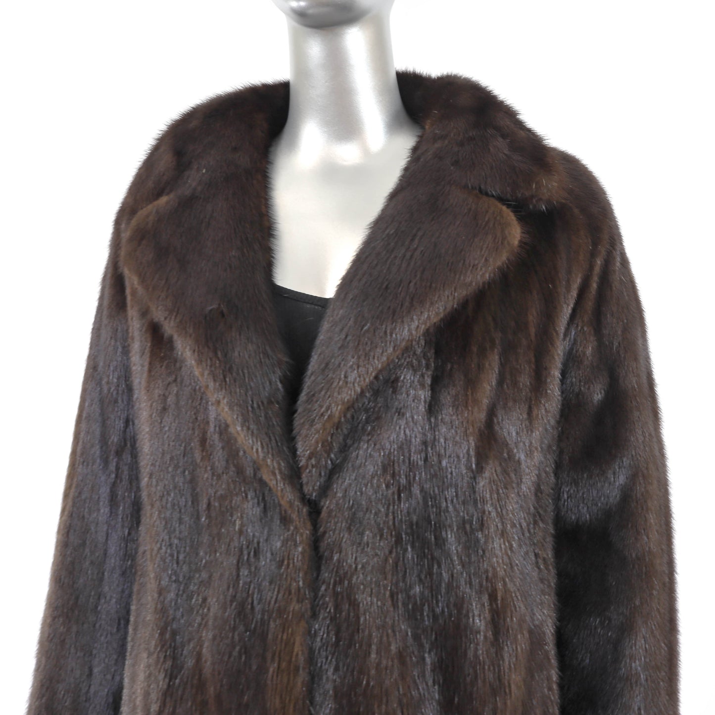 Blackglama Dark Brown Mink Coat- Size M