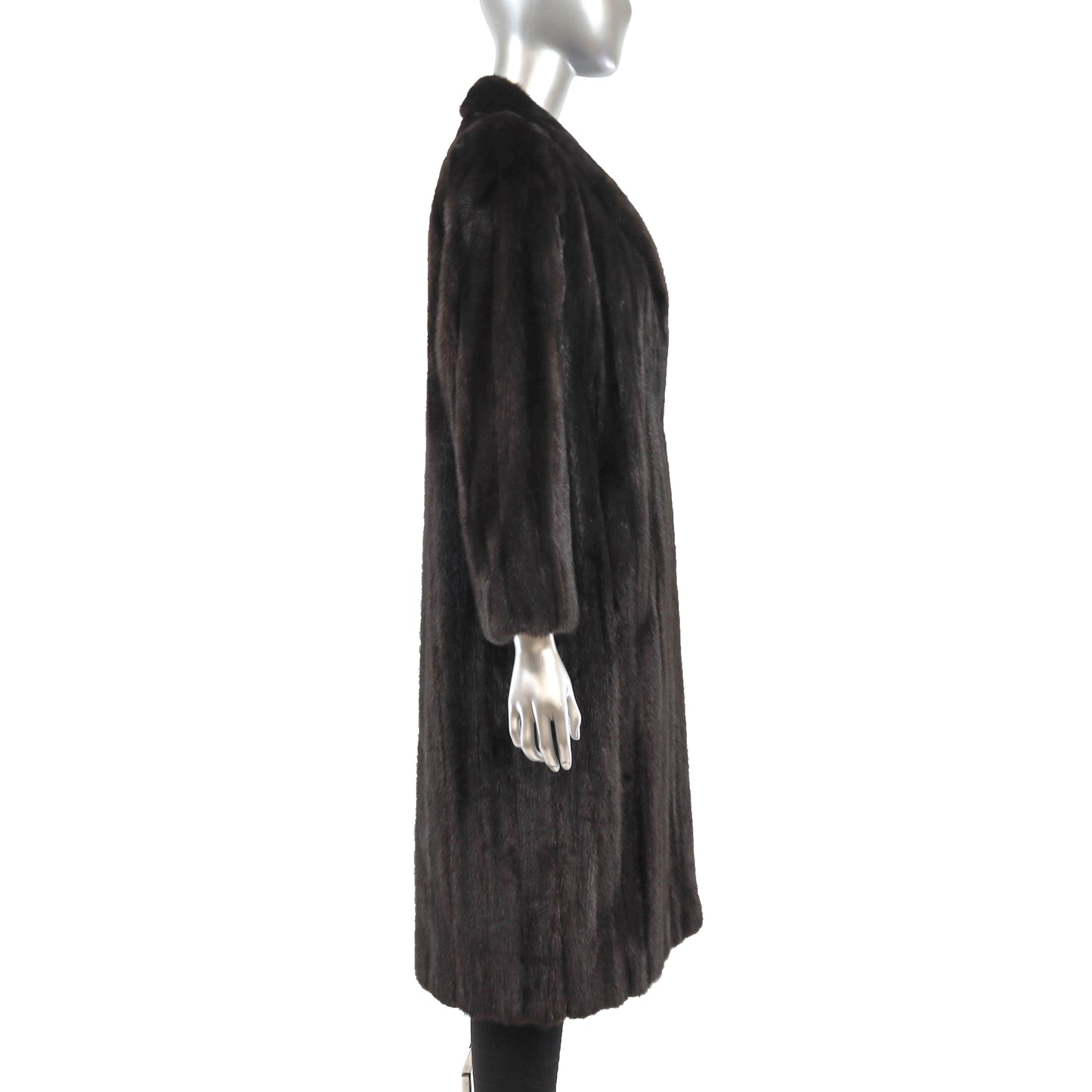 Black Mink Coat- Size M