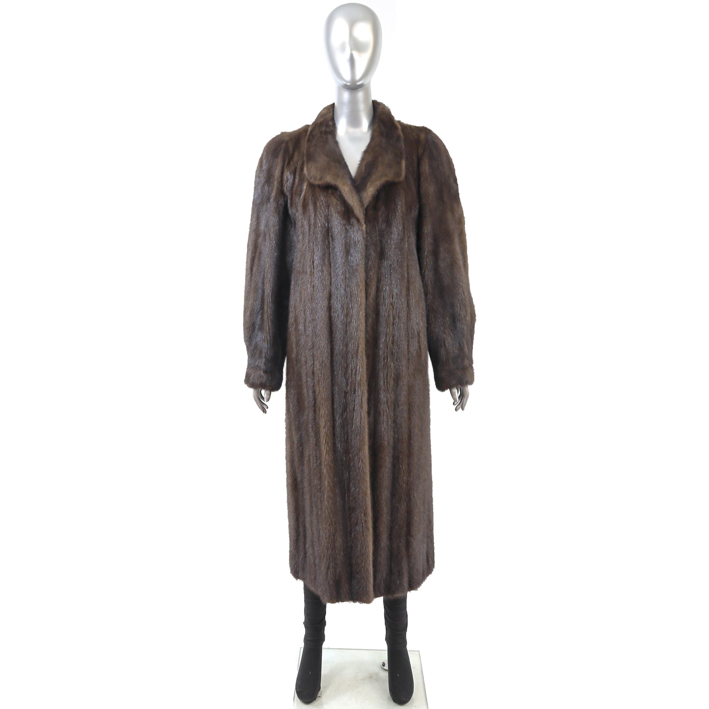 Brown Mink Coat- Size XL
