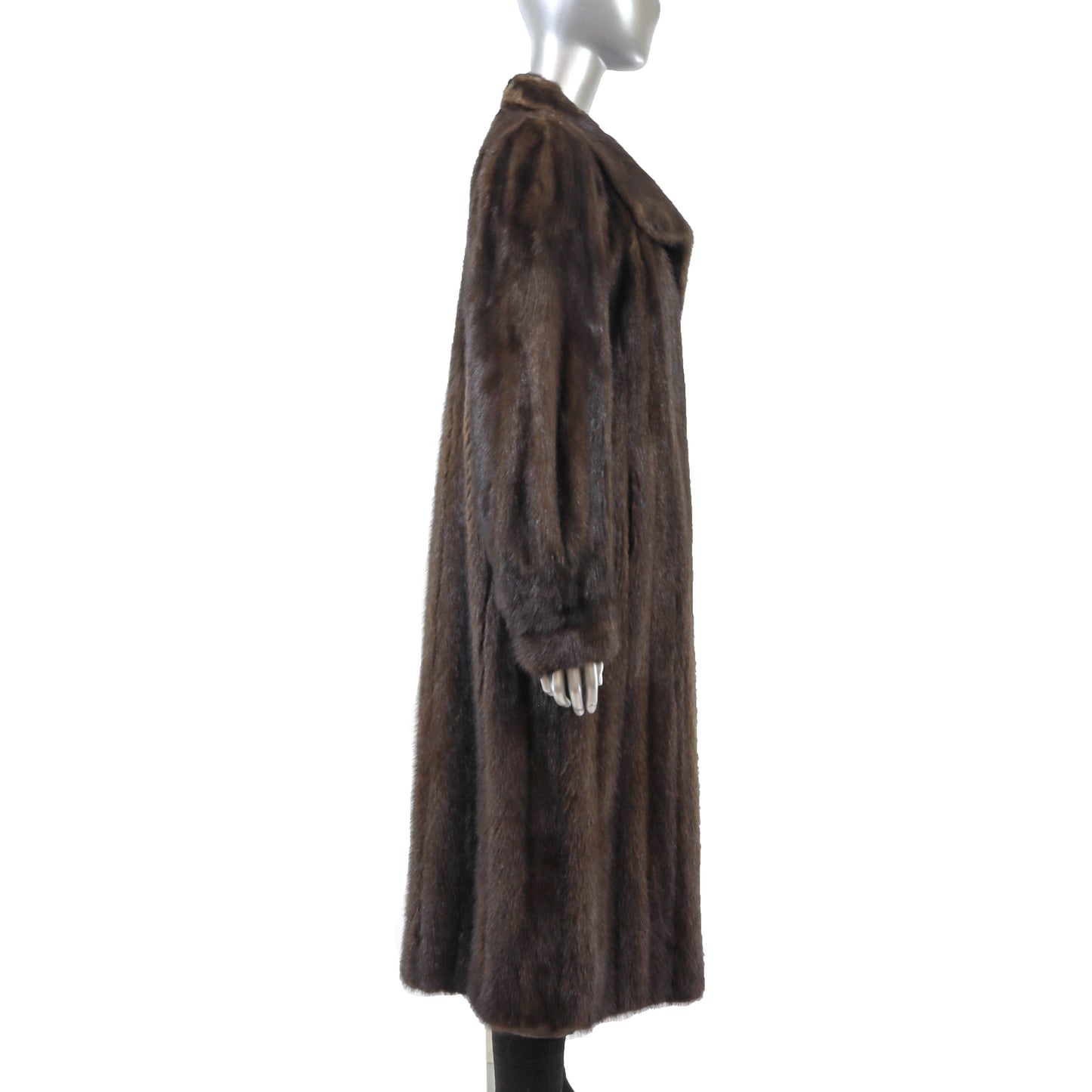 Brown Mink Coat- Size XL