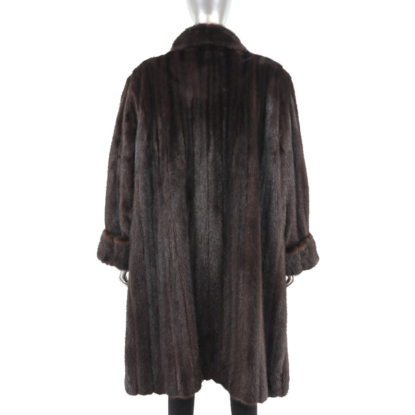 Mahogany Mink Coat- Size XXXXL