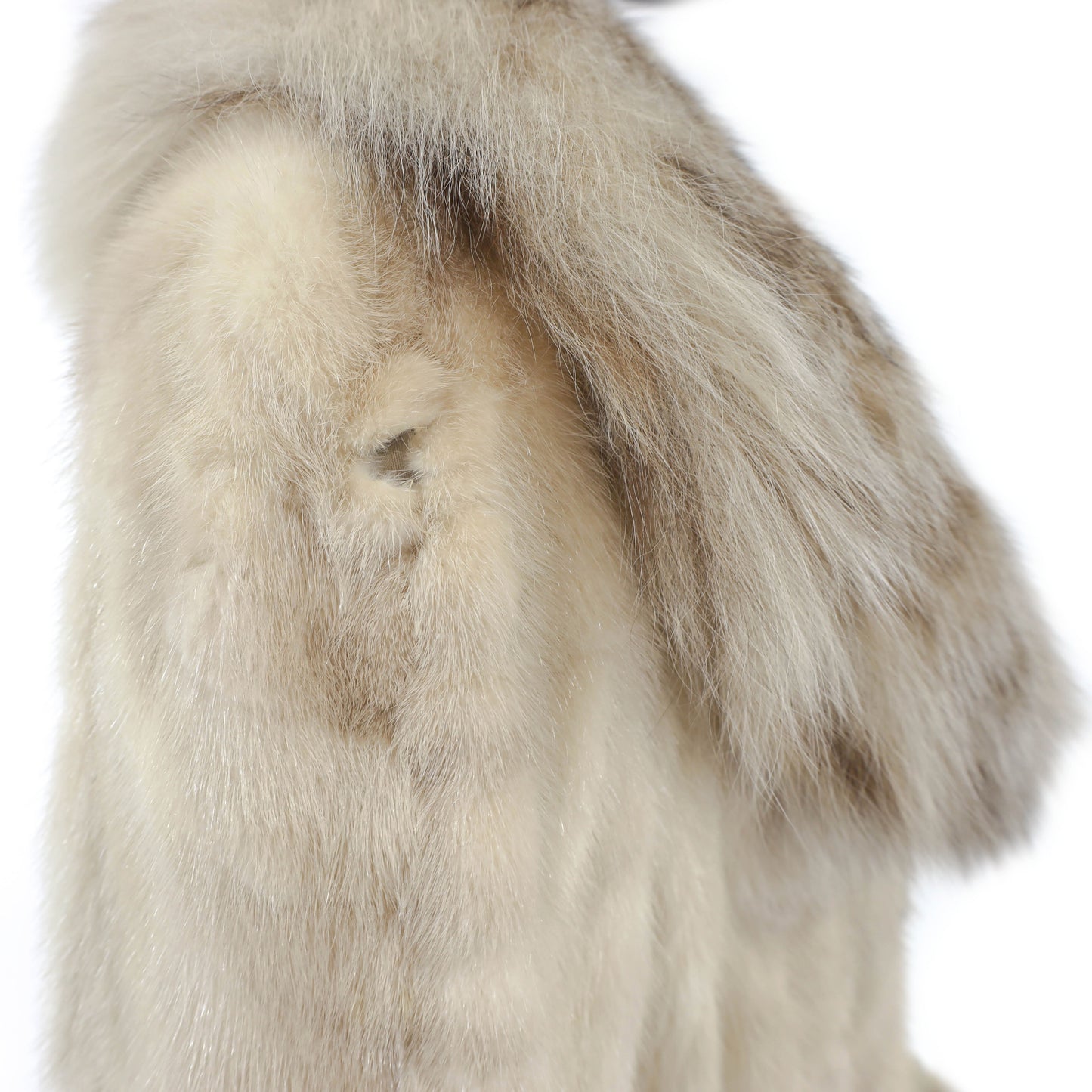 Section Mink Coat with Lynx Trim- Size S