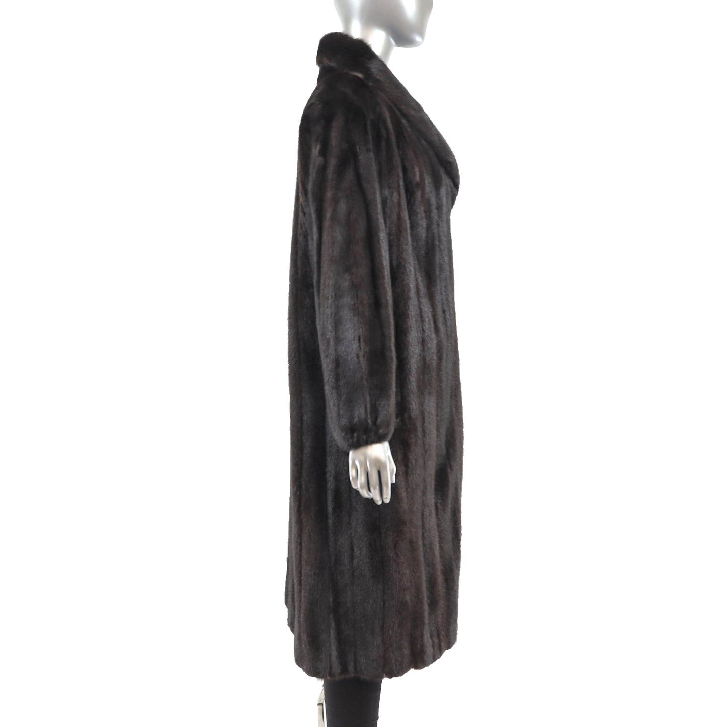 Dark Brown Mink Coat- Size XL