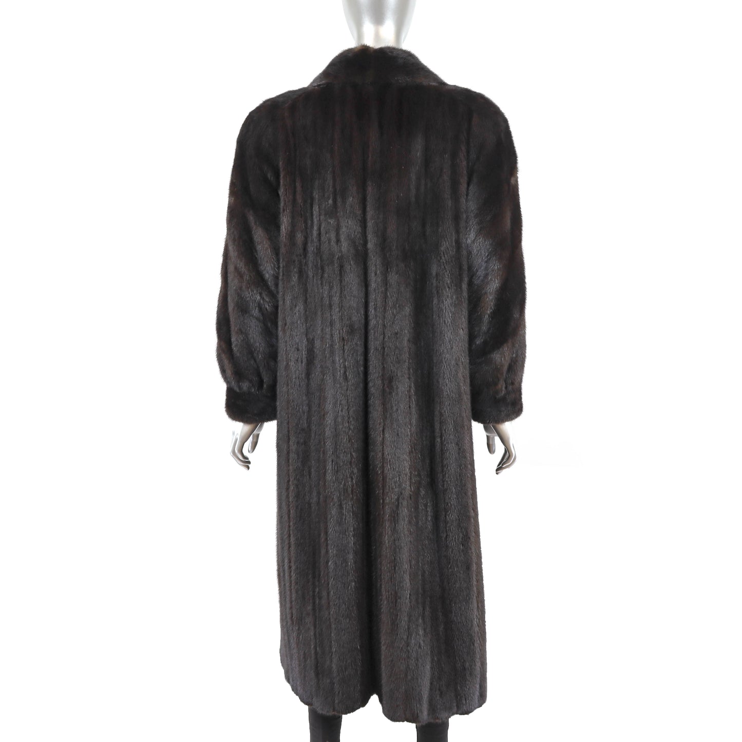 Dark Mahogany Mink Coat- Size L