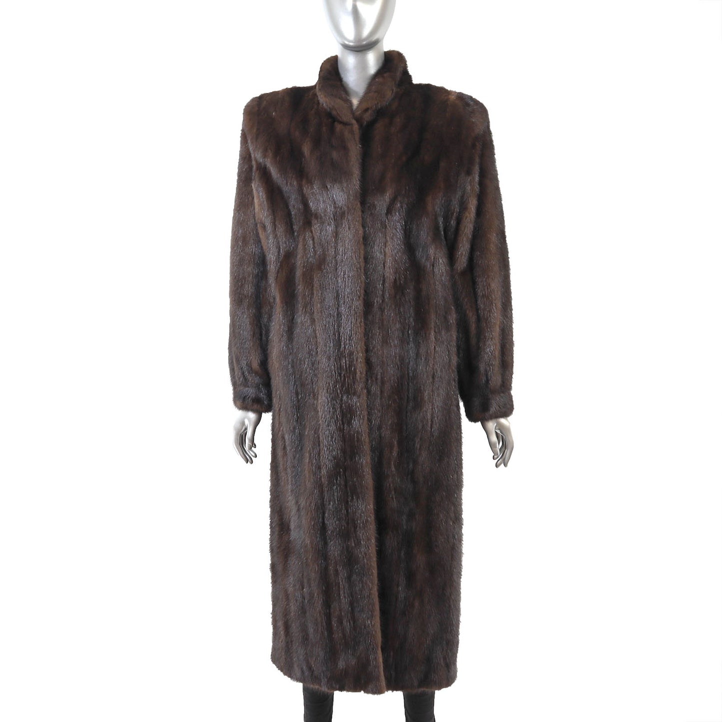 Brown Mink Coat- Size L