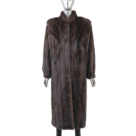 Brown Mink Coat- Size L