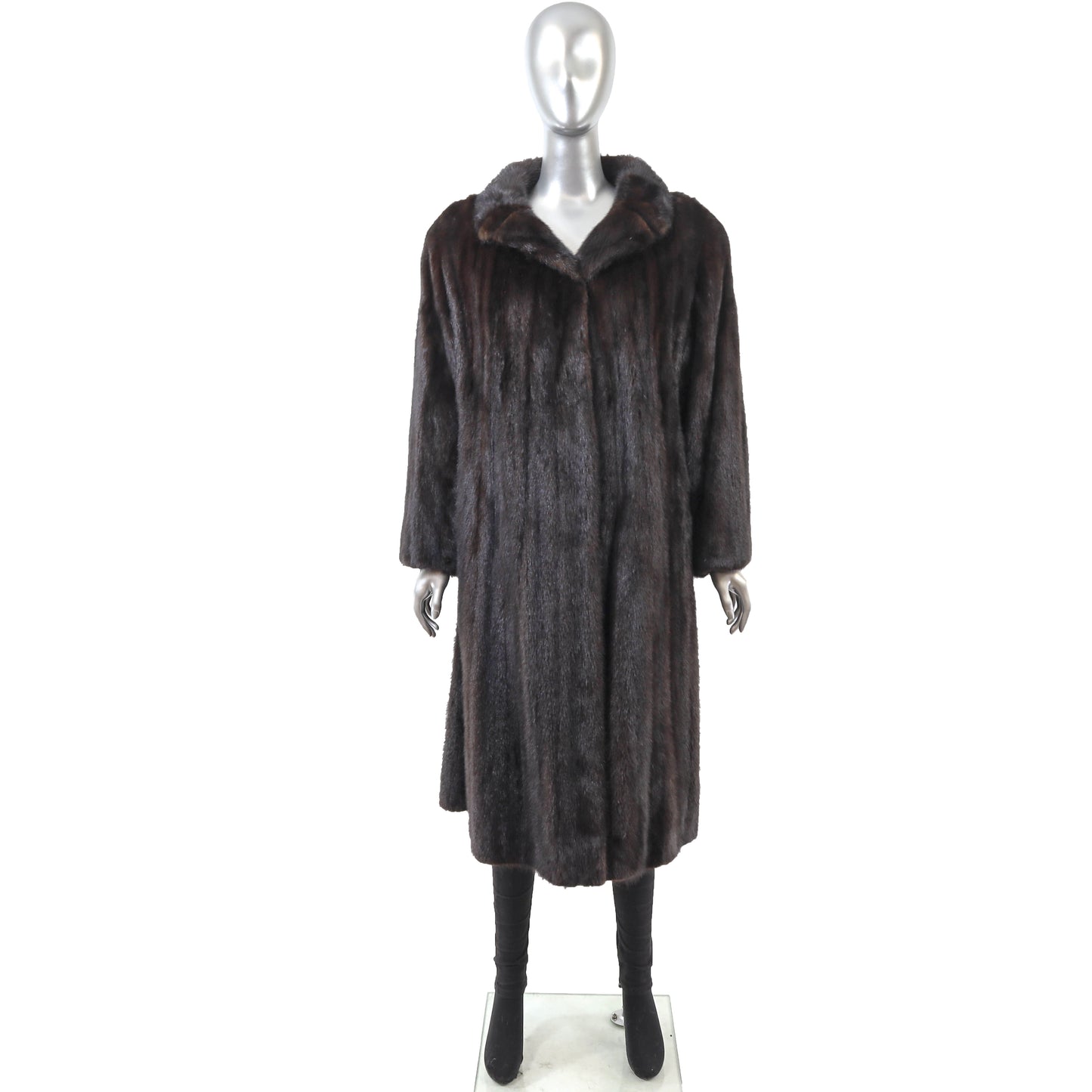 Brown Mink Coat- Size XL