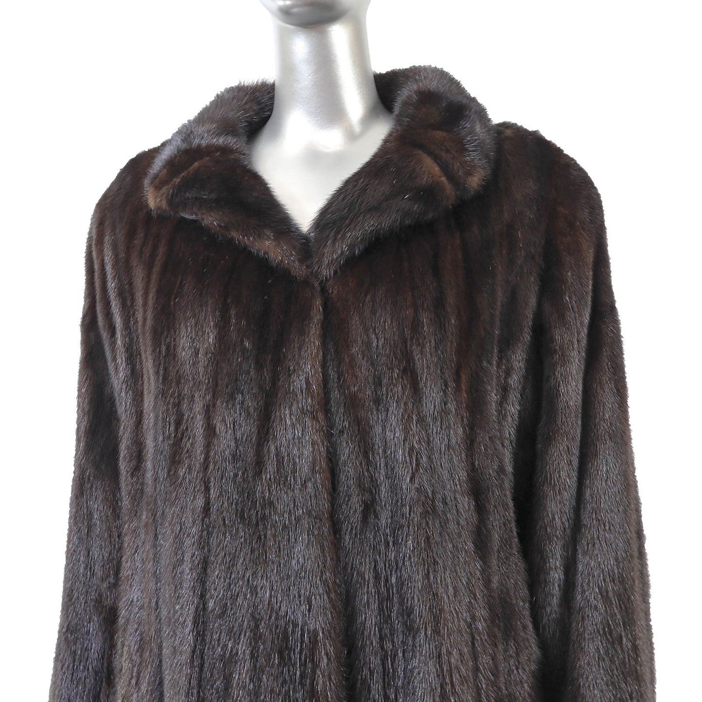 Brown Mink Coat- Size XL