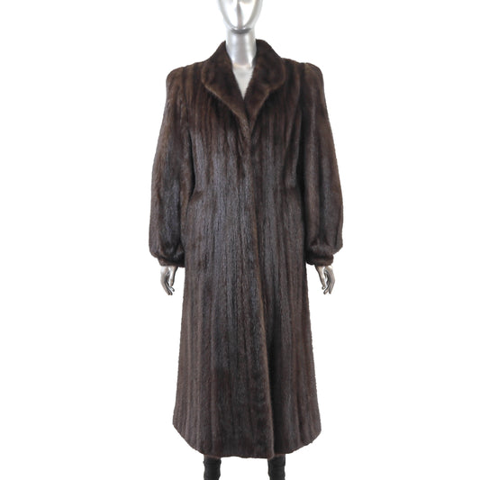 Brown Mink Coat- Size M