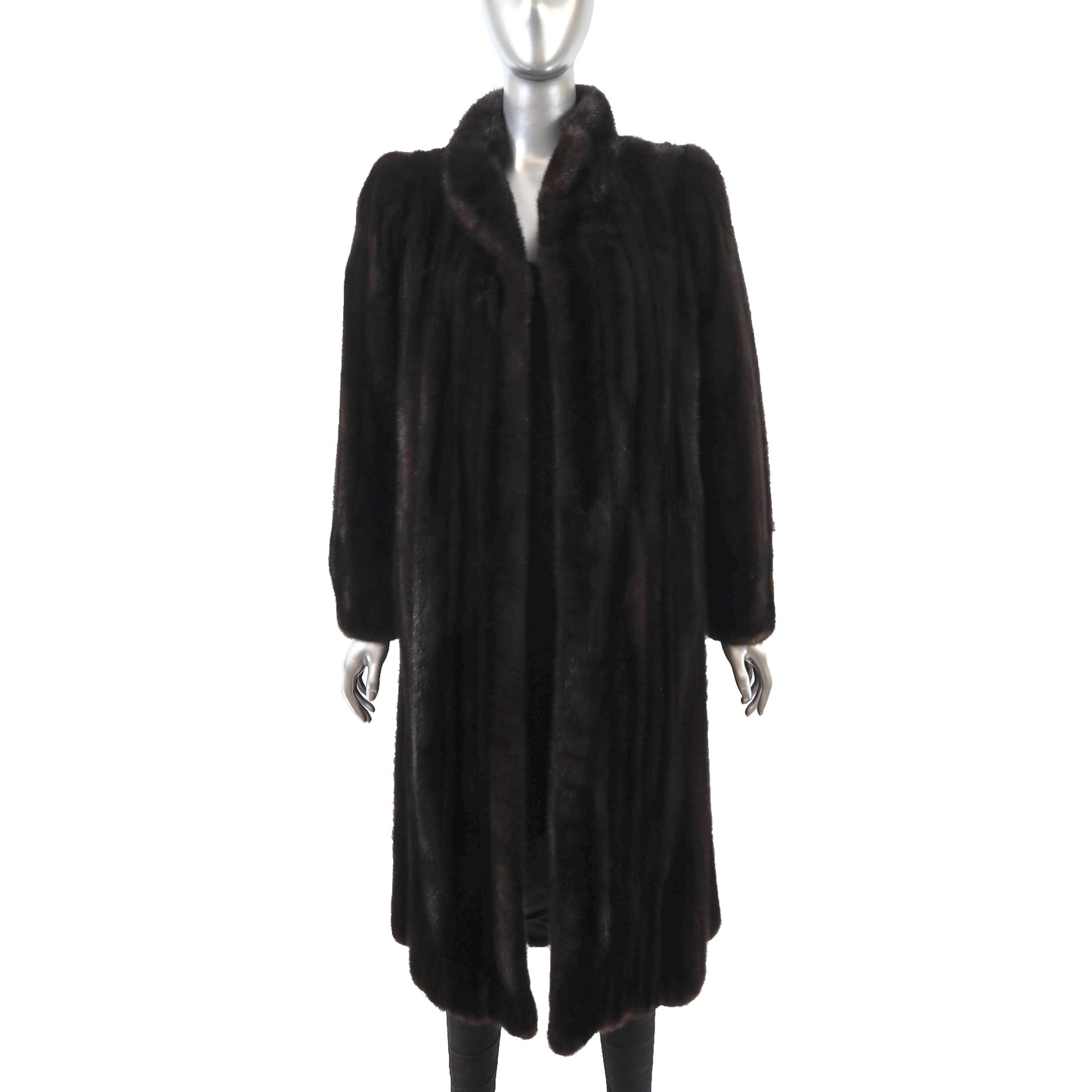 Black Mink Coat- Size M