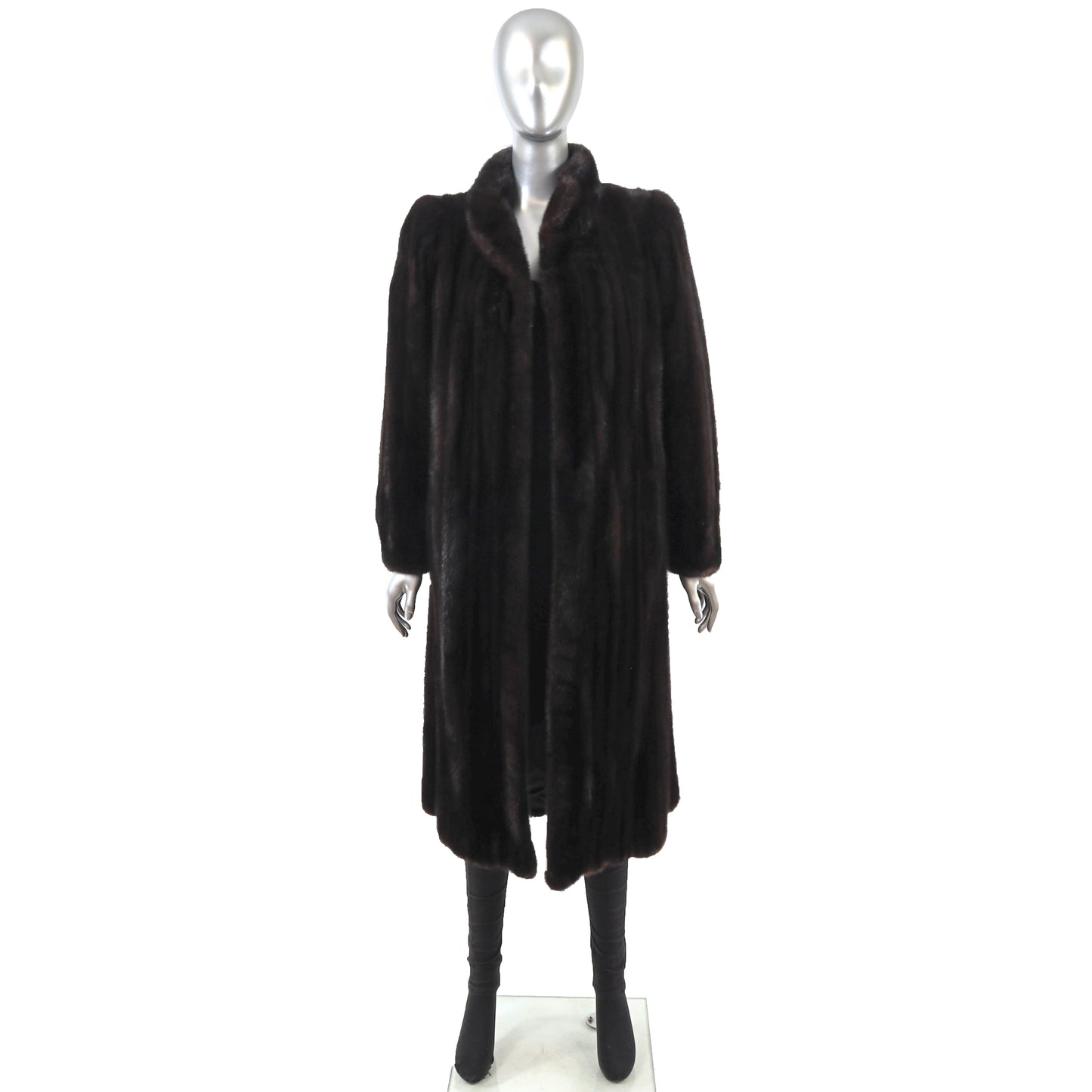Black Mink Coat- Size M
