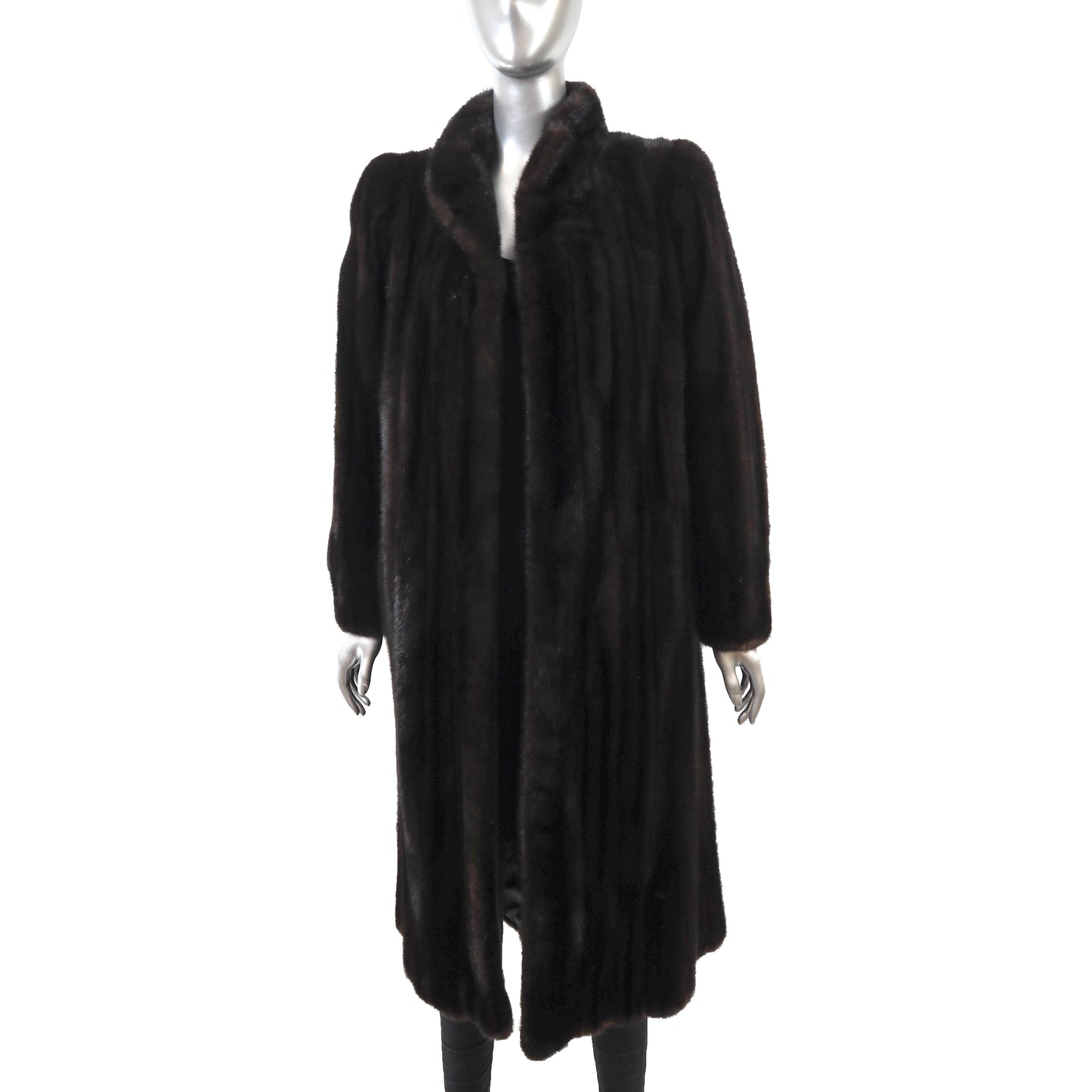 Black Mink Coat- Size M