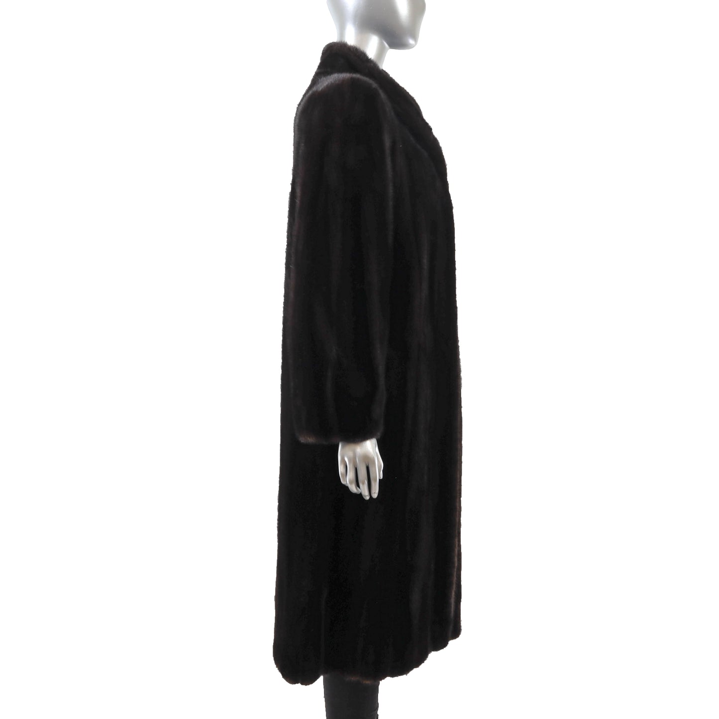 Black Mink Coat- Size M