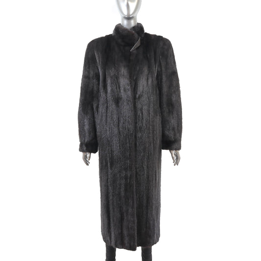 Black Mink Coat- Size M