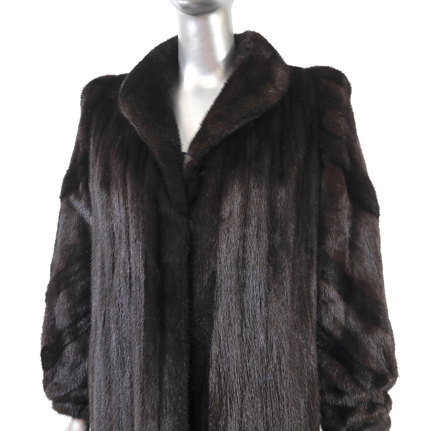 Dark Brown Mink Coat- Size M