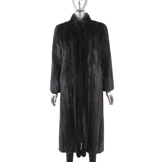 Black Mink Coat- Size M