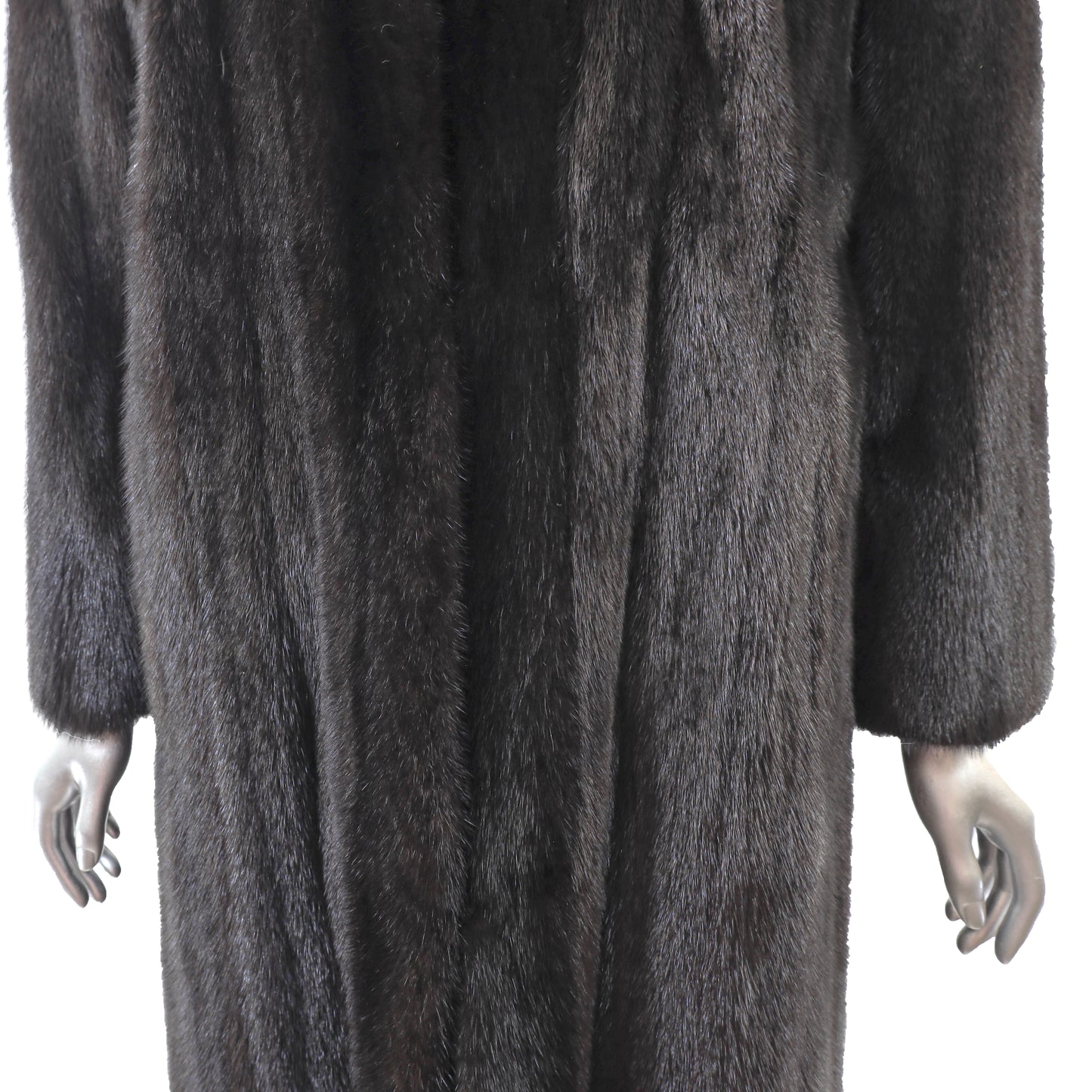 Black Mink Coat- Size M