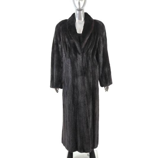 Blackglama/ Evans Black Mink Coat- Size M