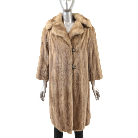 Light Brown Mink Coat- Size M