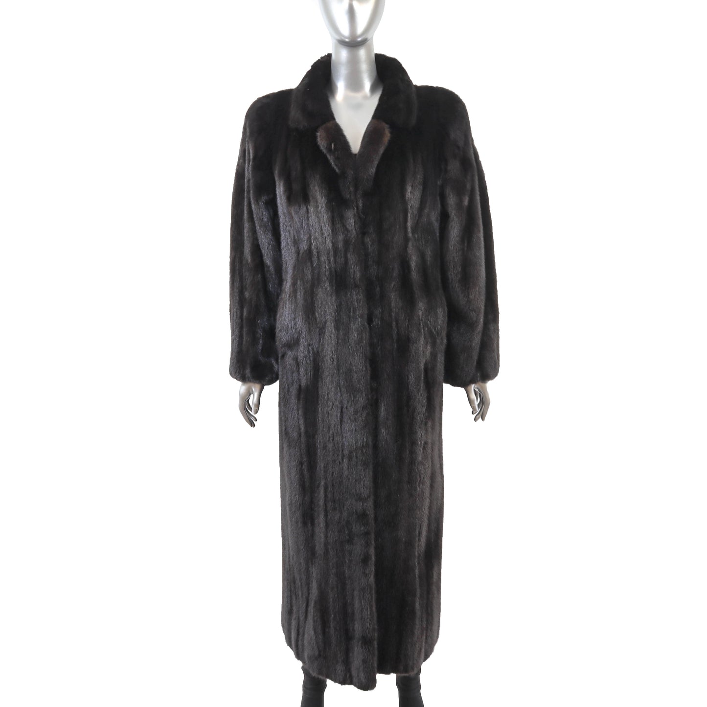 Black Mink Coat- Size S