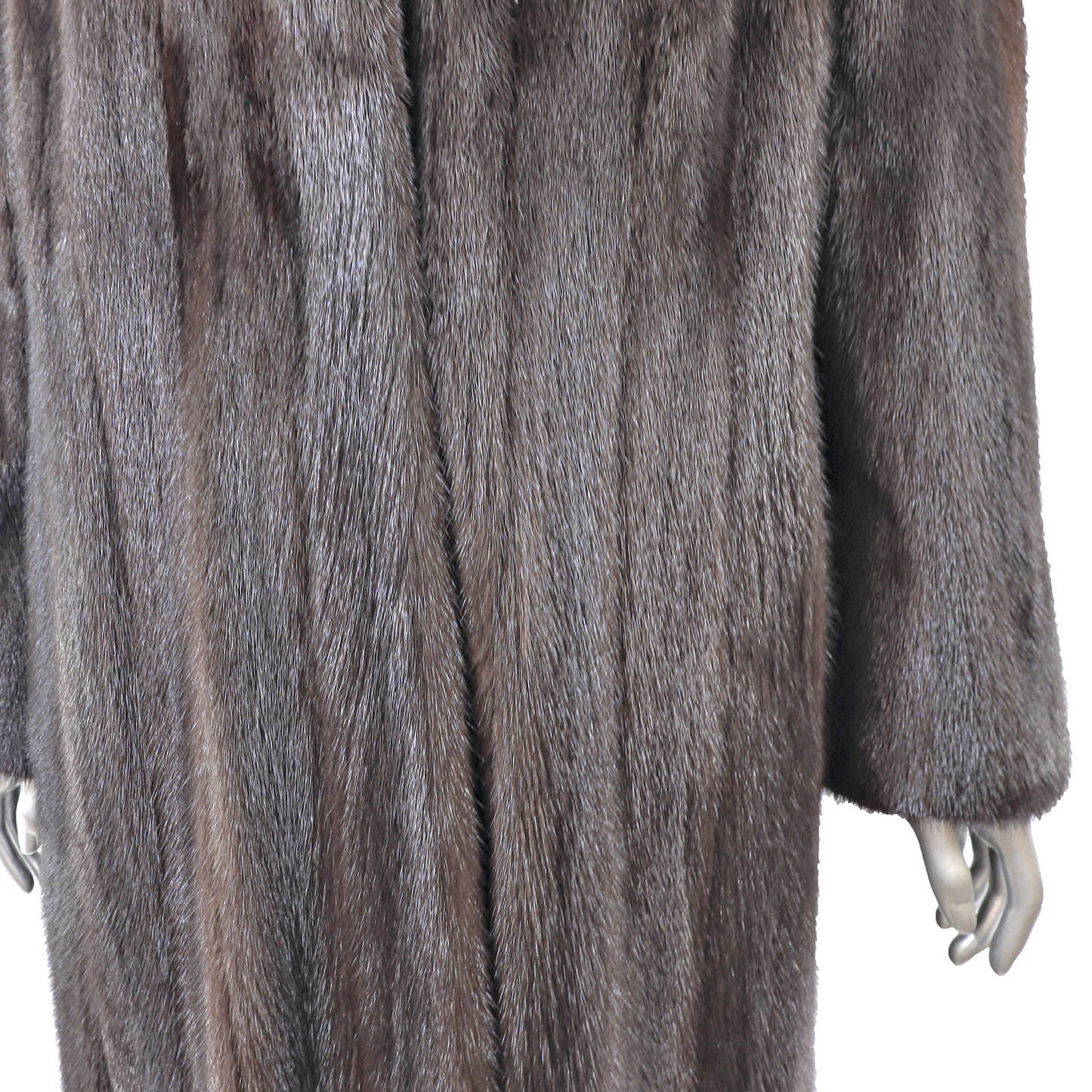Dark Brown Mink Coat- Size XL